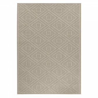 Binnen en buiten vloerkleed Flora beige 4956