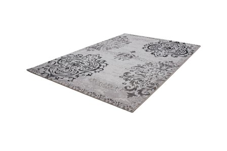 Grijs zwart klassiek design vloerkleed of karpet Agila 