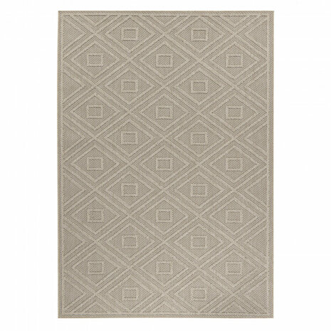 Binnen en buiten vloerkleed Flora beige 4956