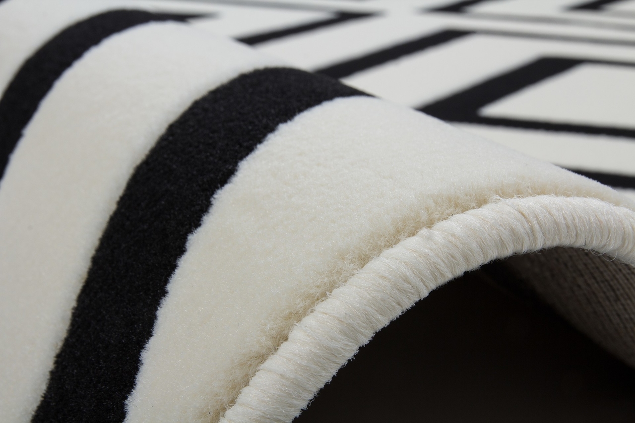 klok Patriottisch Parameters Zwart wit modern vloerkleed| Moderne goedkope vloerkleden en tapijten -  Vloerkleedoutlet